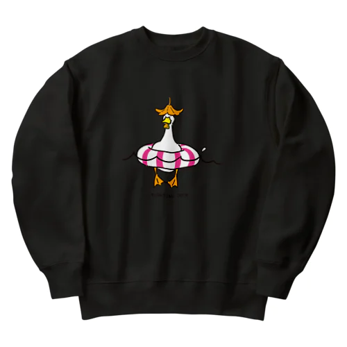 浮くアヒル（いろ） Heavyweight Crew Neck Sweatshirt