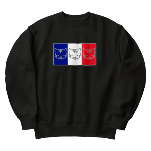 トリコロールなトラ Heavyweight Crew Neck Sweatshirt