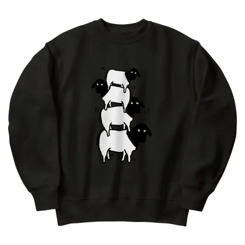 無茶→大事故（表裏プリント） Heavyweight Crew Neck Sweatshirt