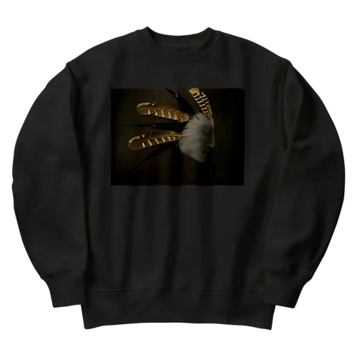 前面プリント　Meditation（瞑想） Heavyweight Crew Neck Sweatshirt