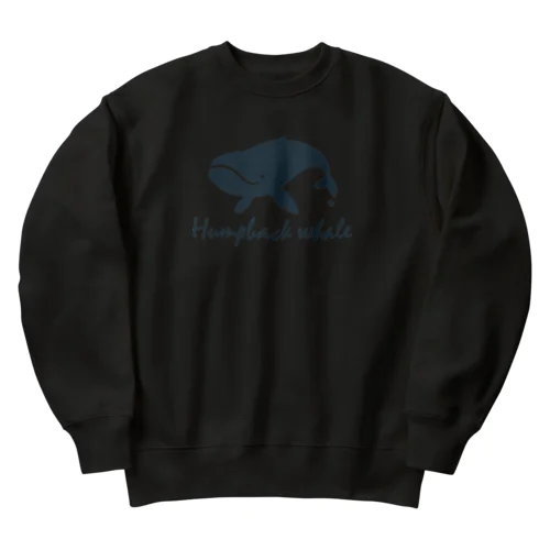 Humpback whale22 Heavyweight Crew Neck Sweatshirt