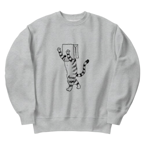 ふくろねこ（ねこかもいぬかも） Heavyweight Crew Neck Sweatshirt