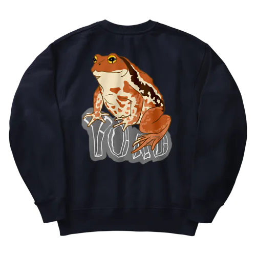 TOAD (ヒキガエル) 英字バージョン　バックプリント Heavyweight Crew Neck Sweatshirt