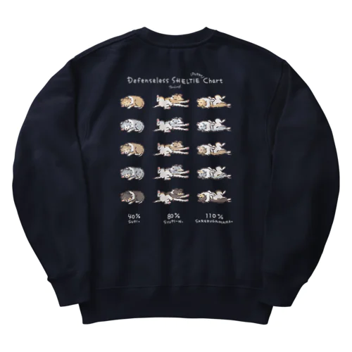 【濃カラー】こいぬシェルティ無防備 Heavyweight Crew Neck Sweatshirt