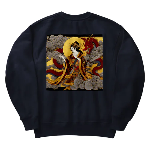 赤龍を従えた女神 Heavyweight Crew Neck Sweatshirt