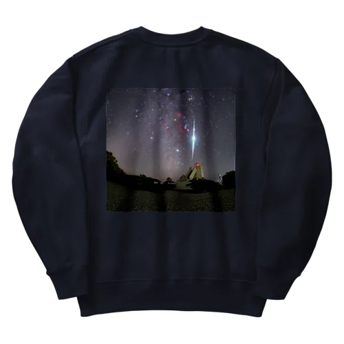 リゲルを貫く大火球 Heavyweight Crew Neck Sweatshirt