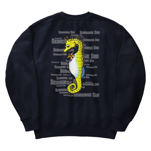 Seahorse Dad バックプリント Heavyweight Crew Neck Sweatshirt