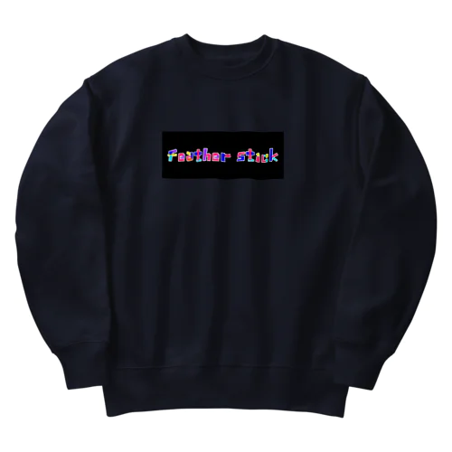 フェザースティック　文字ロゴ Heavyweight Crew Neck Sweatshirt