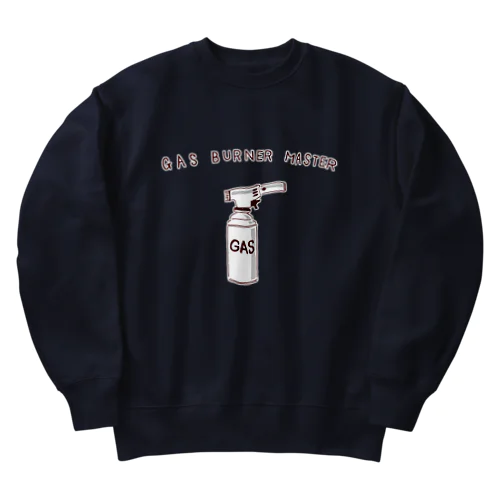 ガスバーナーの使い手専用デザイン「ガスバーナーマスター」 Heavyweight Crew Neck Sweatshirt