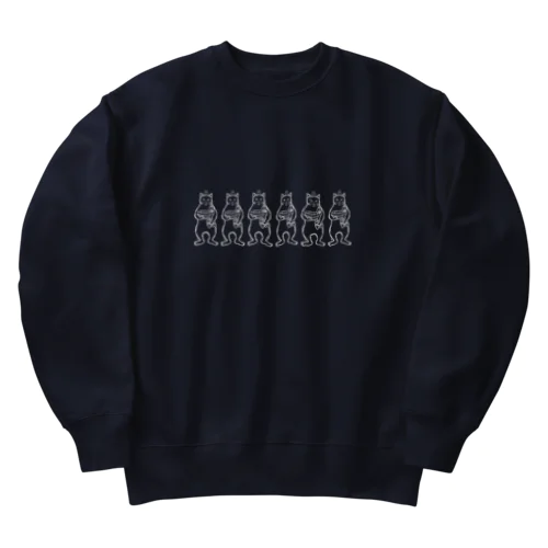 ♨ふろねこ♨ 6人衆 Heavyweight Crew Neck Sweatshirt