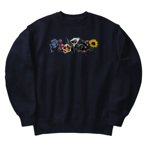 「FLOWER」ロゴスウェット Heavyweight Crew Neck Sweatshirt