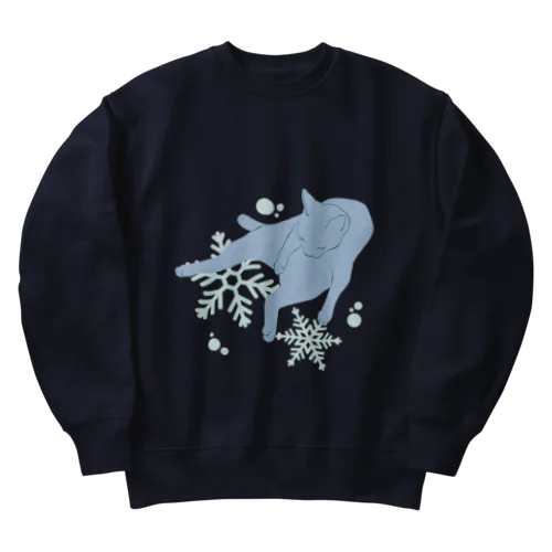 ねこ　澄みわたる Heavyweight Crew Neck Sweatshirt