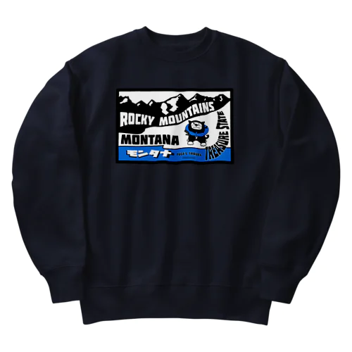 忍犬ふうが旅シリーズ（モンタナ州） Heavyweight Crew Neck Sweatshirt