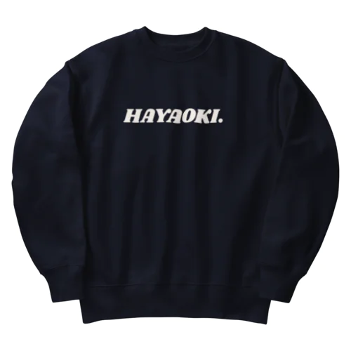 HAYAOKI.ロゴグッズ ヘビーウェイトスウェット