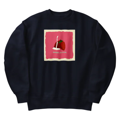 練乳まみれイチゴちゃん Heavyweight Crew Neck Sweatshirt