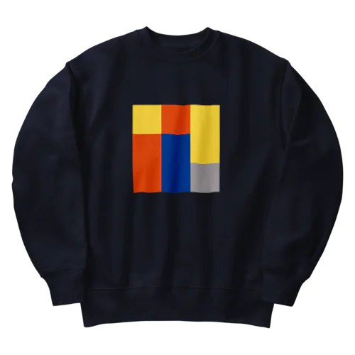 牛丼と味噌汁 - 3×3 のドット絵 Heavyweight Crew Neck Sweatshirt