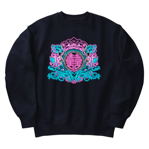 NEON幻想阿片中華紋  Heavyweight Crew Neck Sweatshirt