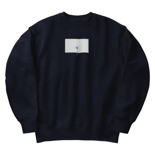 Sky Ocean Water Flower . Heavyweight Crew Neck Sweatshirt