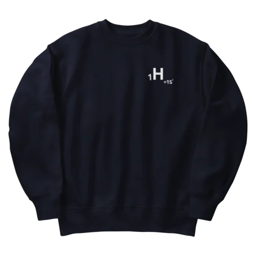 1.hydrogen(白/表のみ) Heavyweight Crew Neck Sweatshirt