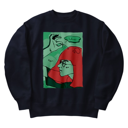 深夜四時ンゴ Heavyweight Crew Neck Sweatshirt