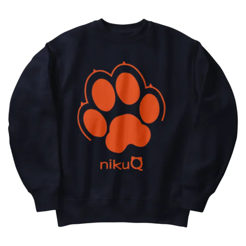 肉球をモチーフにしたオリジナルブランド「nikuQ」（犬タイプ）です Heavyweight Crew Neck Sweatshirt