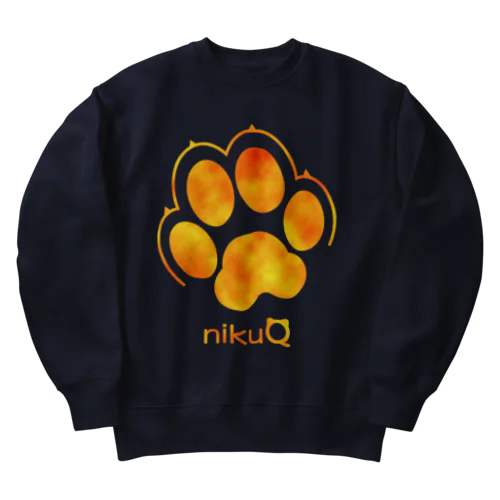 肉球をモチーフにしたオリジナルブランド「nikuQ」（犬タイプ）です Heavyweight Crew Neck Sweatshirt