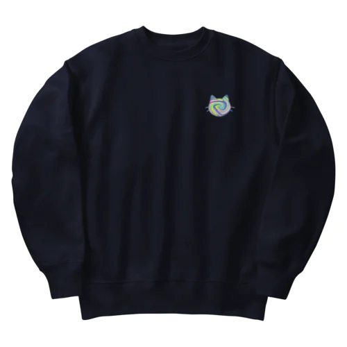 マーブルねこ1 Heavyweight Crew Neck Sweatshirt