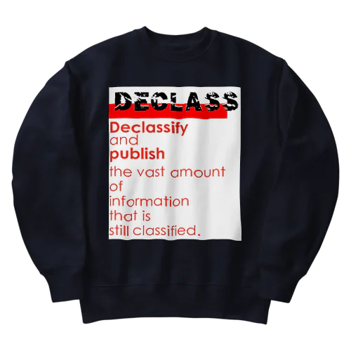 DECLASSーⅡ Heavyweight Crew Neck Sweatshirt