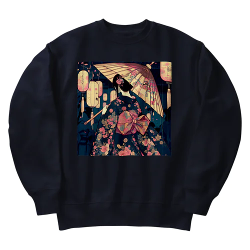 浴衣女子 Heavyweight Crew Neck Sweatshirt