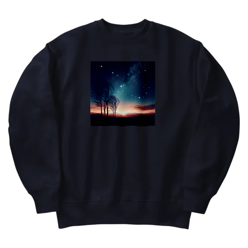 幻想的な夜空🌌 Heavyweight Crew Neck Sweatshirt