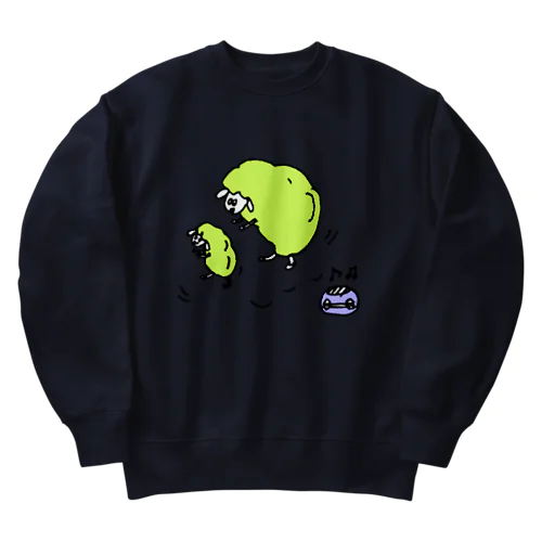 dancing sheep Heavyweight Crew Neck Sweatshirt