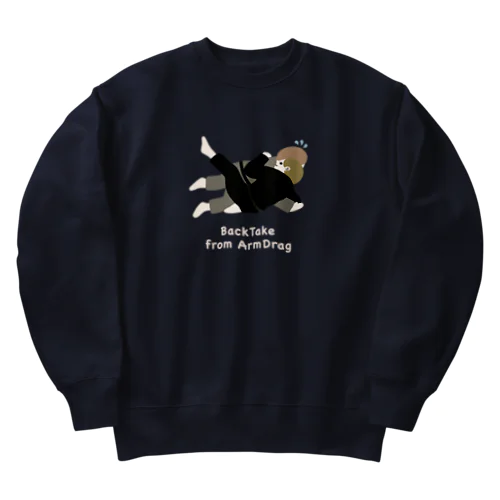 アームドラッグからのバックテイク柄 ヘビーウェイトスウェット Heavyweight Crew Neck Sweatshirt