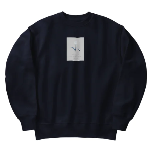 * powder snow antique blue Heavyweight Crew Neck Sweatshirt