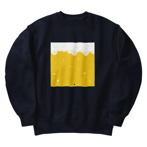 泡泡ビール【のんべえファッション】 Heavyweight Crew Neck Sweatshirt