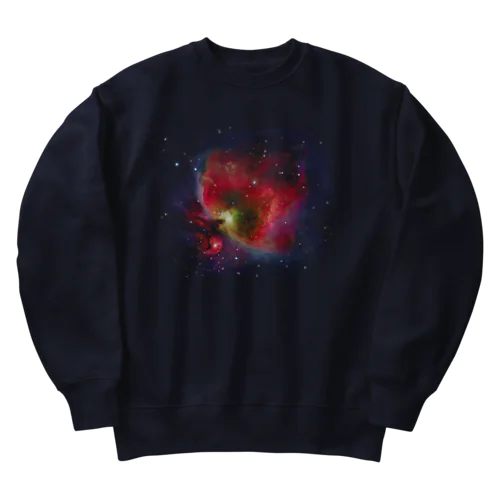 M42 オリオンの大星雲 Heavyweight Crew Neck Sweatshirt