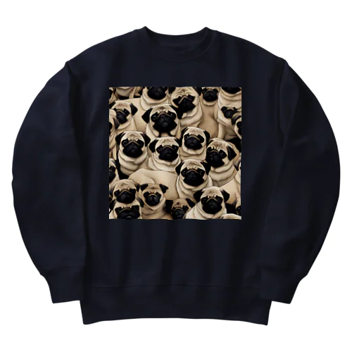 パグ夫くん Heavyweight Crew Neck Sweatshirt