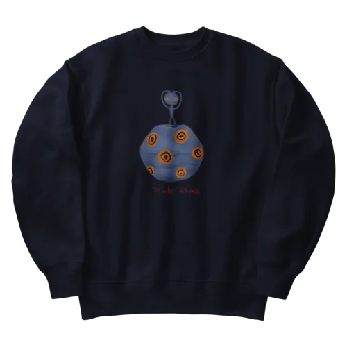 glass bead　トンボ玉14 Heavyweight Crew Neck Sweatshirt