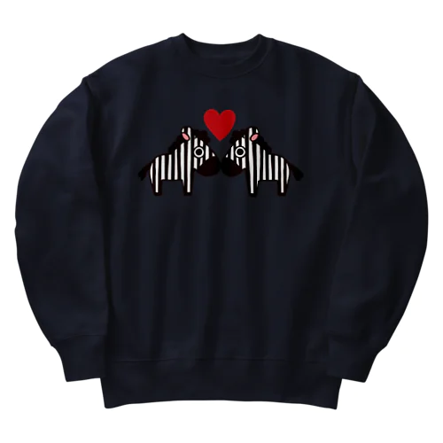 らぶらぶしまうま Heavyweight Crew Neck Sweatshirt