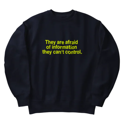 タッカー・カールソンの言葉 Heavyweight Crew Neck Sweatshirt