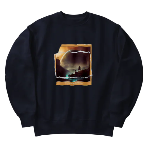 【アート】The World of Light and Darkness -光 Heavyweight Crew Neck Sweatshirt