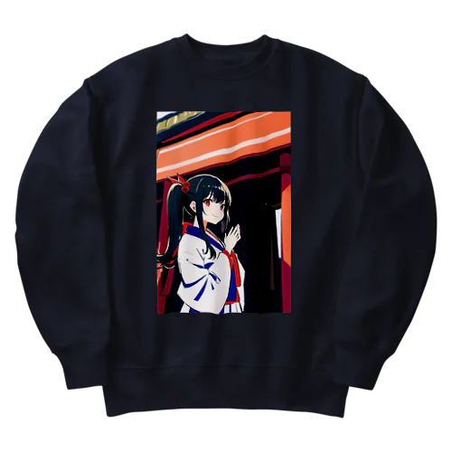 神社ガール Heavyweight Crew Neck Sweatshirt