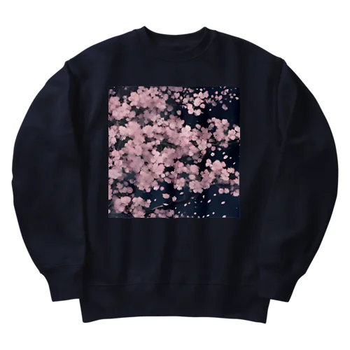 夜桜 Heavyweight Crew Neck Sweatshirt