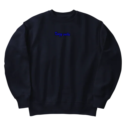 クレスマロゴ青グッズ Heavyweight Crew Neck Sweatshirt