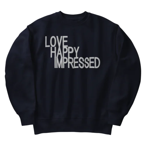 愛　幸せ　感動　love　happy　impressed ヘビーウェイトスウェット