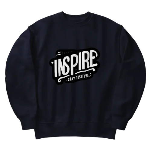 Inspire stay positive ヘビーウェイトスウェット