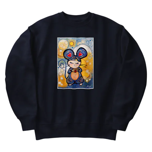 願いを叶えマウス Heavyweight Crew Neck Sweatshirt