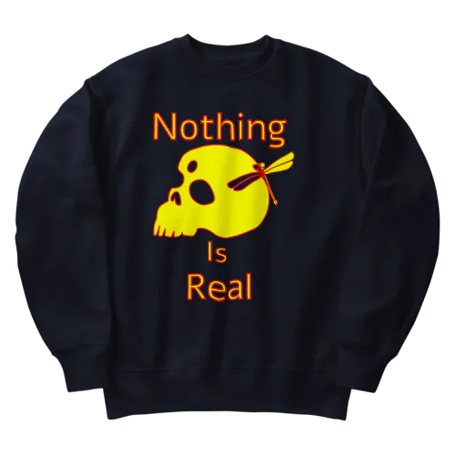 Nothing Is Real.（黄色） Heavyweight Crew Neck Sweatshirt