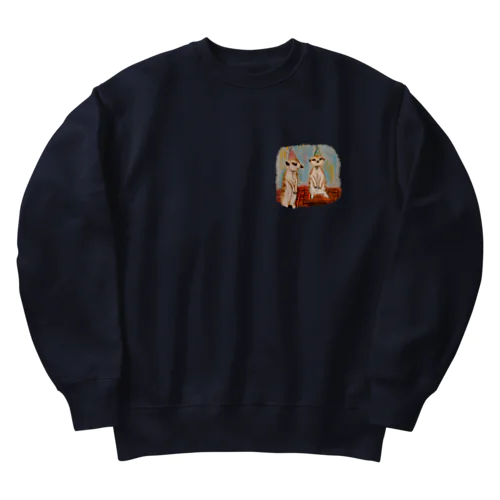 ミーアキャット パーティー Heavyweight Crew Neck Sweatshirt