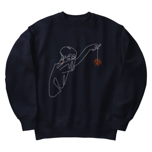 線香花火 Heavyweight Crew Neck Sweatshirt