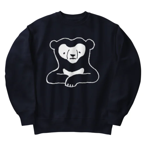 くまざわくん（ホワイトライン） Heavyweight Crew Neck Sweatshirt